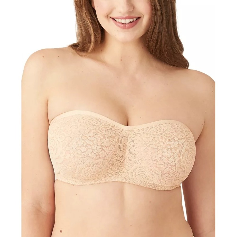 NWT Wacoal Halo Strapless Bra 854205 Sand Nude Size 38B